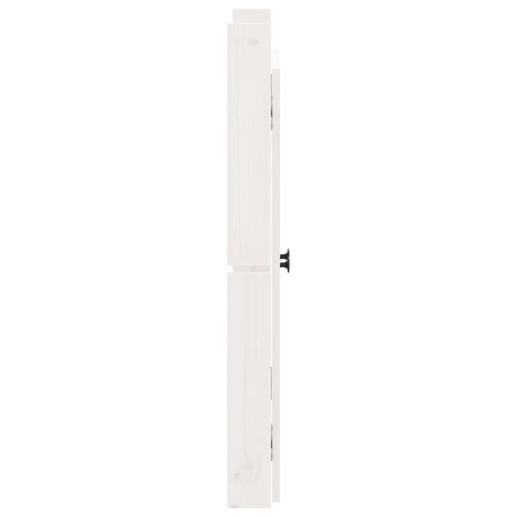 Låger til udekøkken hvid 50x9x82 cm massiv fyrretræ