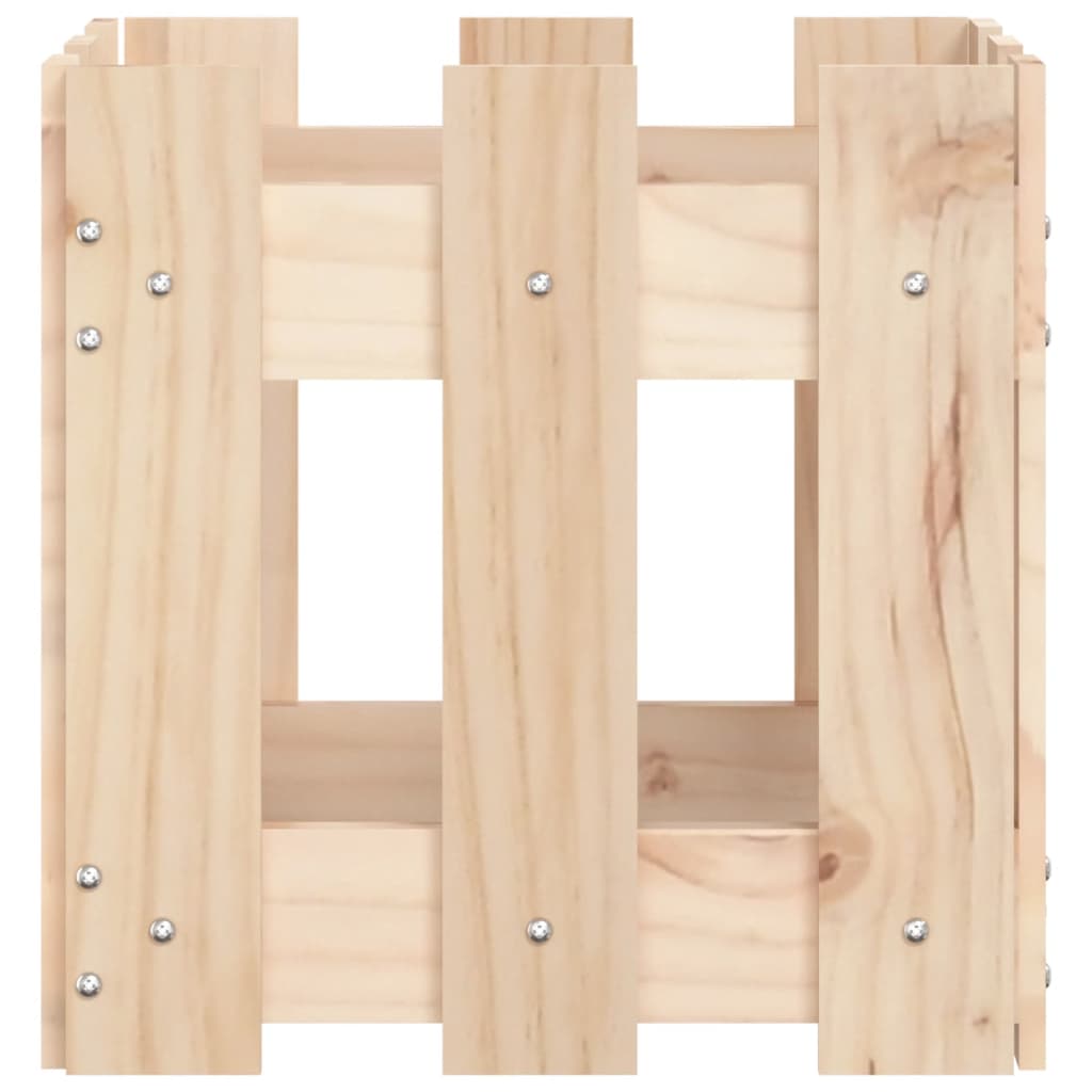 Plantekasse stakit design 30x30x30 cm massivt fyrretræ