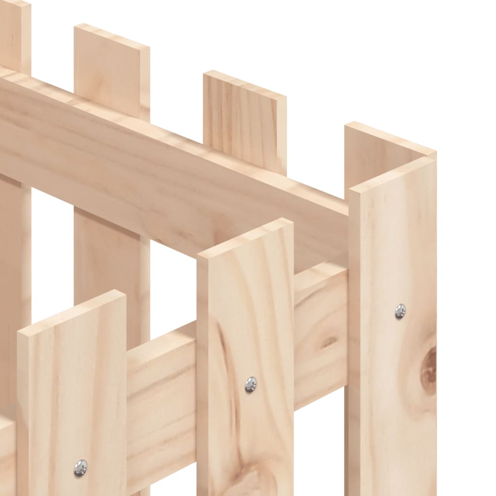 Plantekasse stakit design 40x40x40 cm massivt fyrretræ