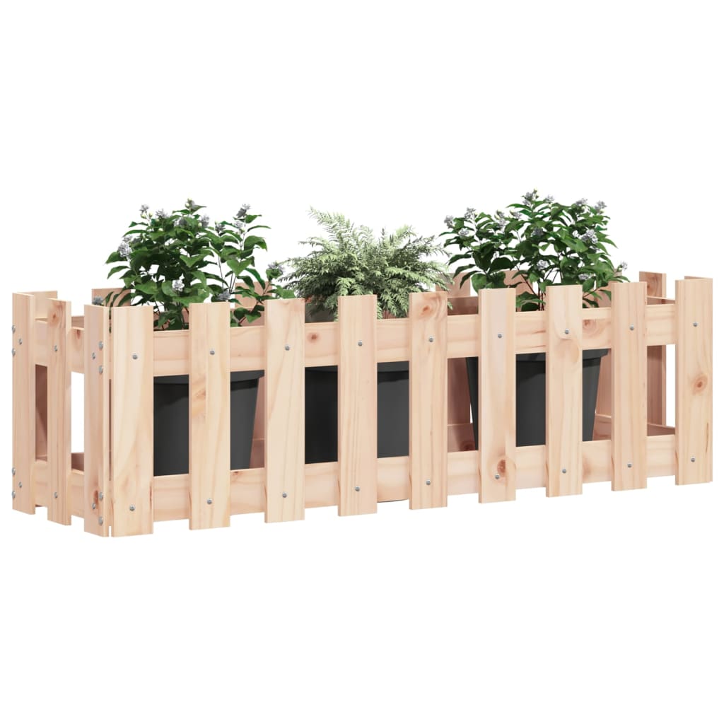 Højsengs stakit design 100x30x30 cm massivt fyrretræ