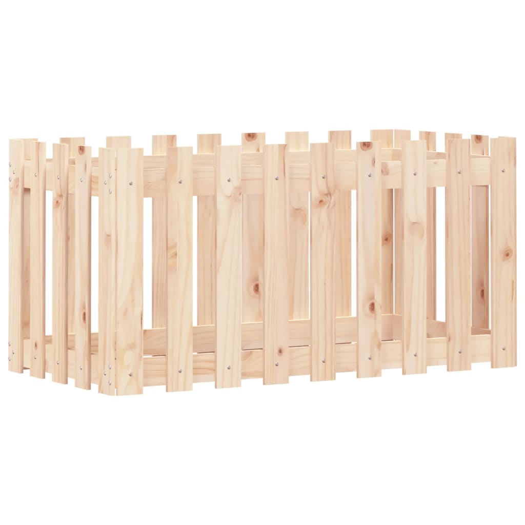 Højsengs stakit design 100x50x50 cm massivt fyrretræ