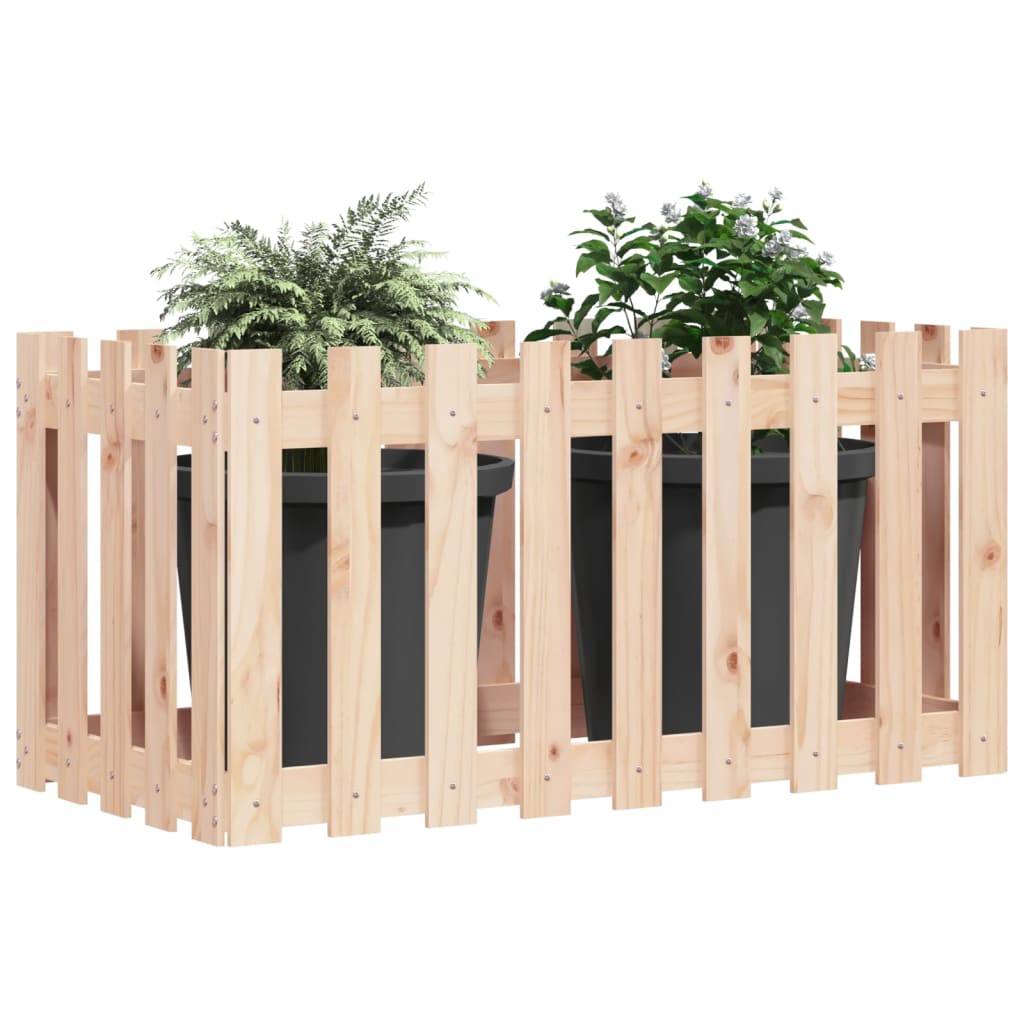 Højsengs stakit design 100x50x50 cm massivt fyrretræ