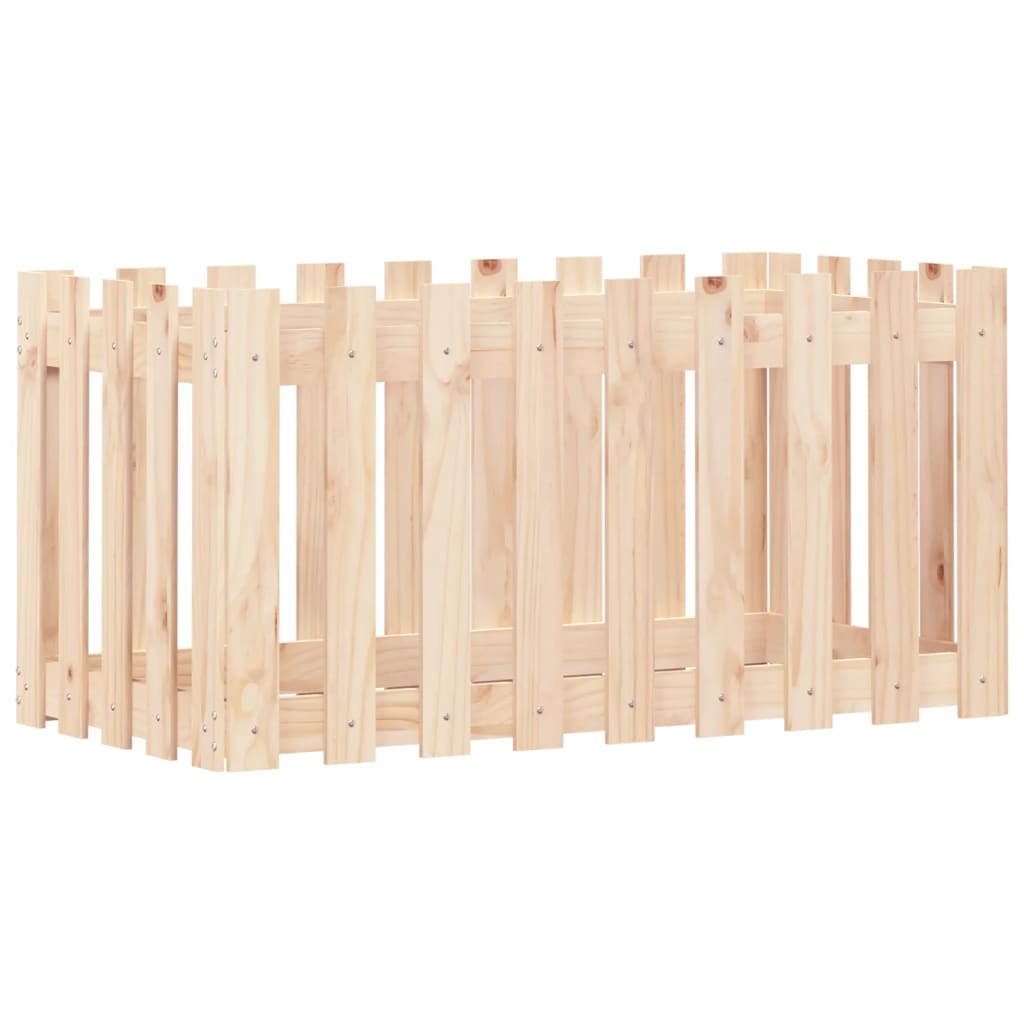 Højsengs stakit design 100x50x50 cm massivt fyrretræ