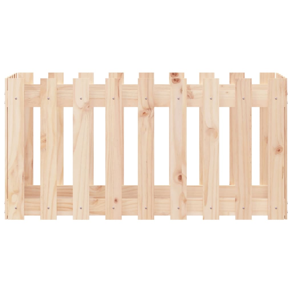Højsengs stakit design 100x50x50 cm massivt fyrretræ