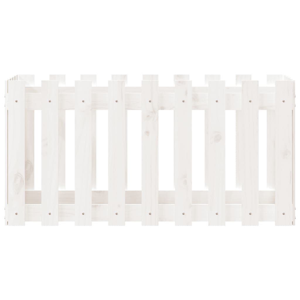 Højseng stakhegn Design Hvid 100x50x50 cm Massiv Fyr