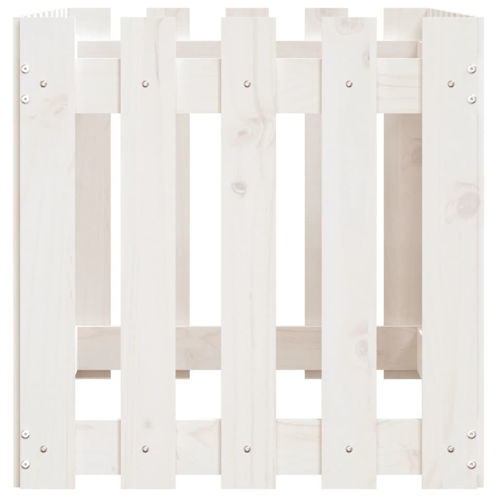 Højseng stakhegn Design Hvid 100x50x50 cm Massiv Fyr