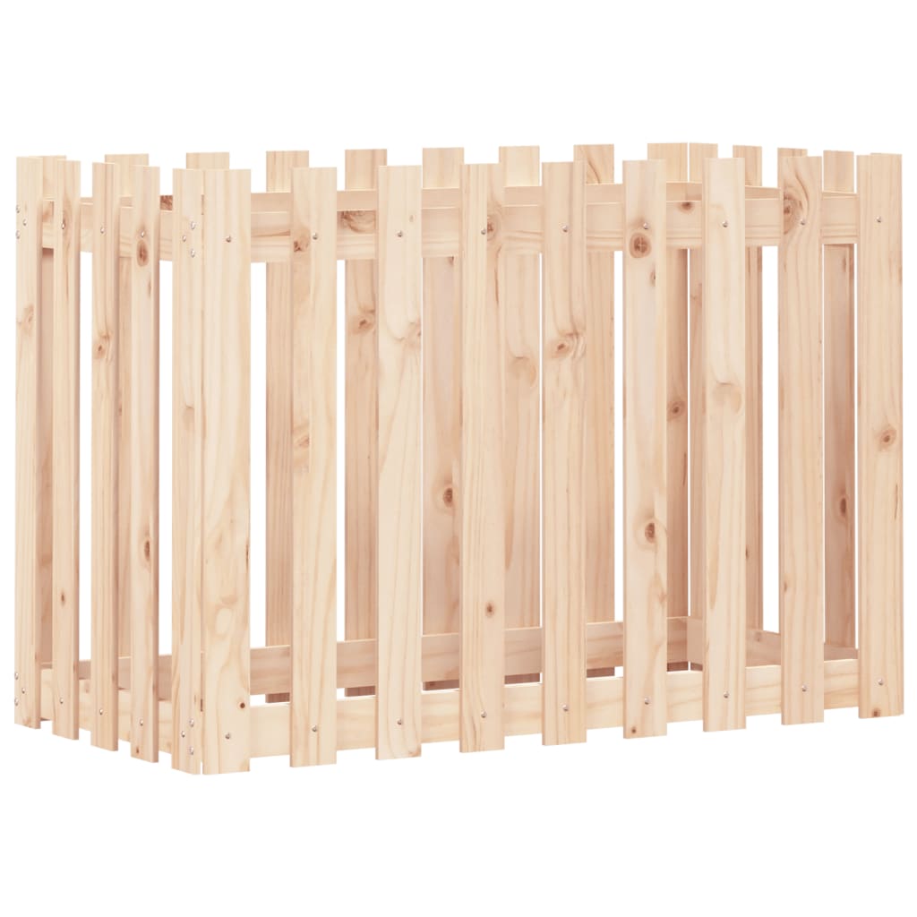 Højsengs stakit design 100x50x70 cm massivt fyrretræ