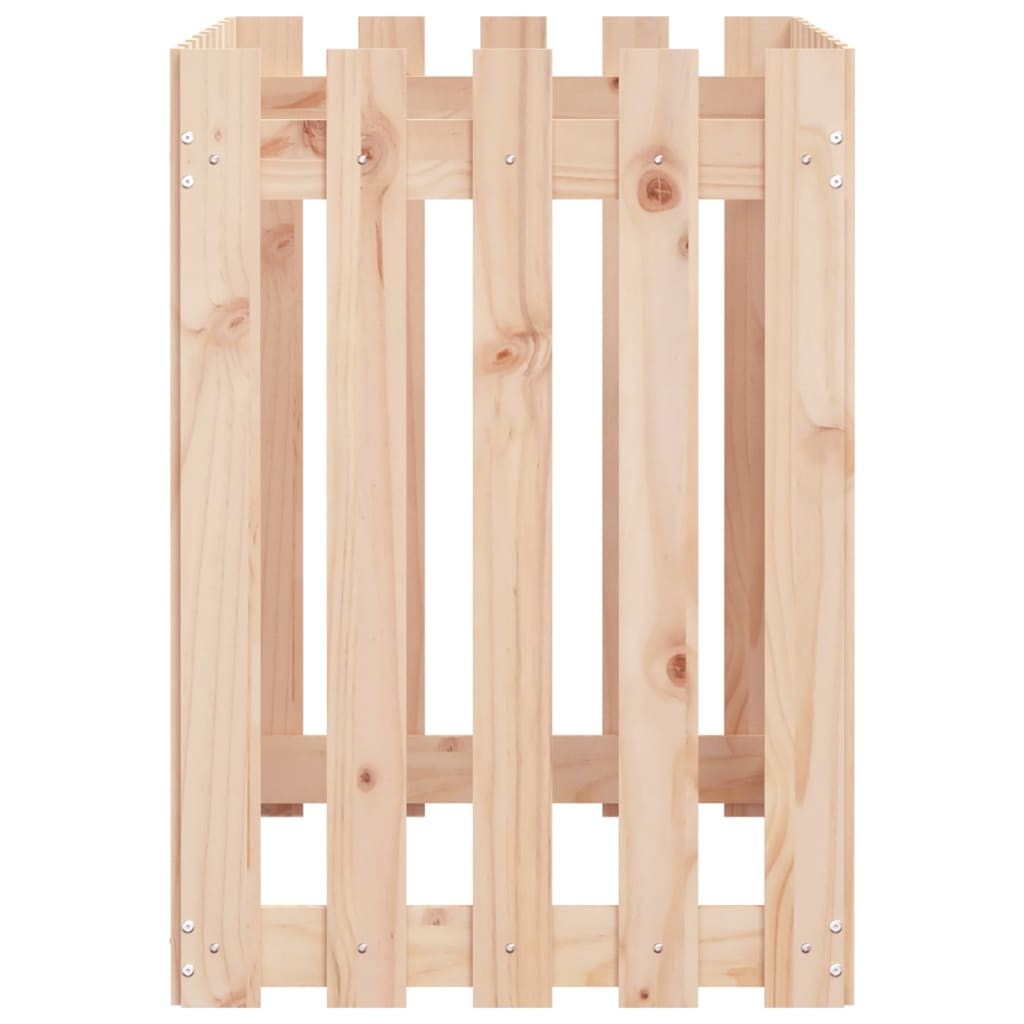 Højsengs stakit design 100x50x70 cm massivt fyrretræ