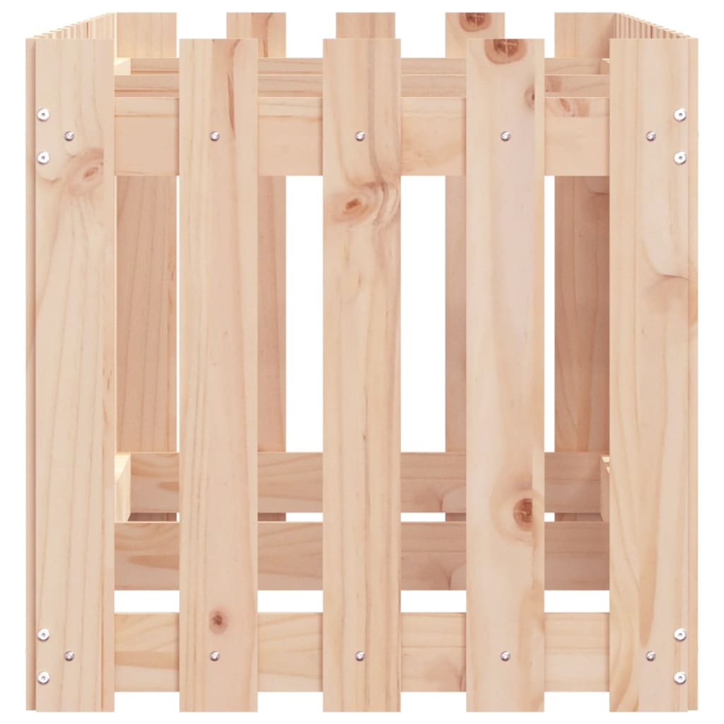 Højbede stakit design 150x50x50 cm massivt fyrretræ