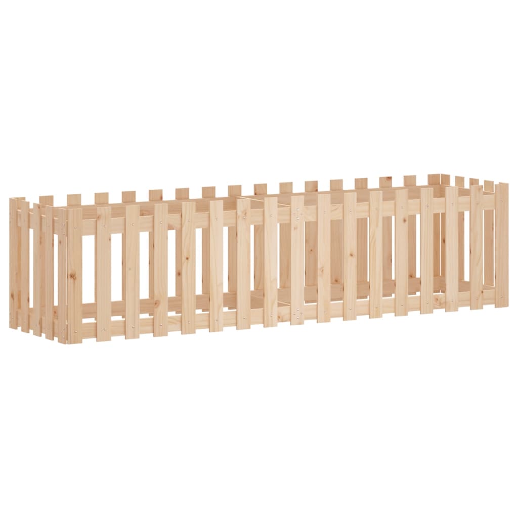 Højsengs stakit design 200x50x50 cm massivt fyrretræ