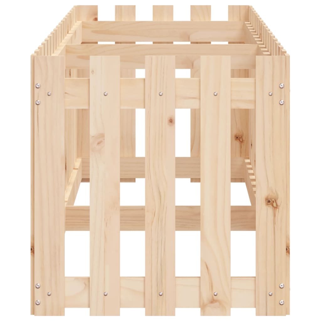 Højsengs stakit design 200x50x50 cm massivt fyrretræ