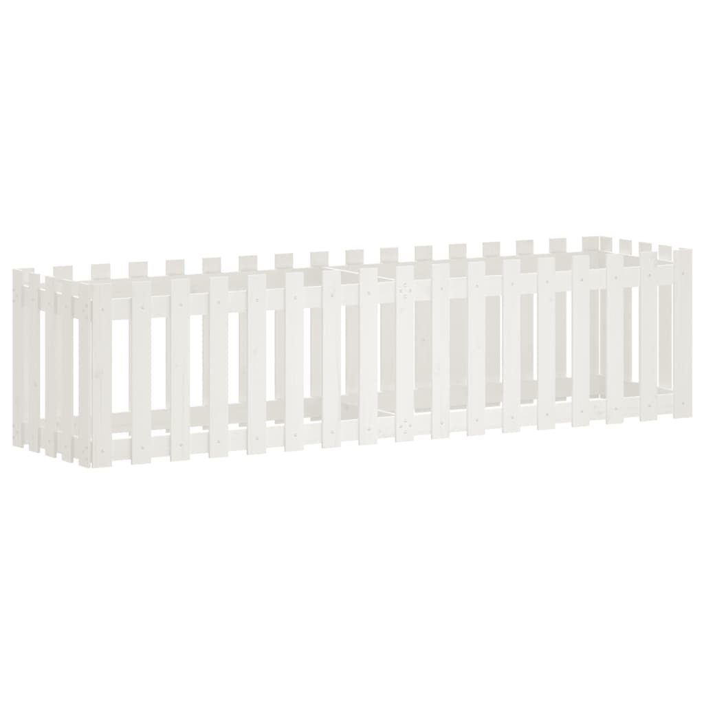 Højseng stakhegn Design Hvid 200x50x50 cm Massiv Fyr