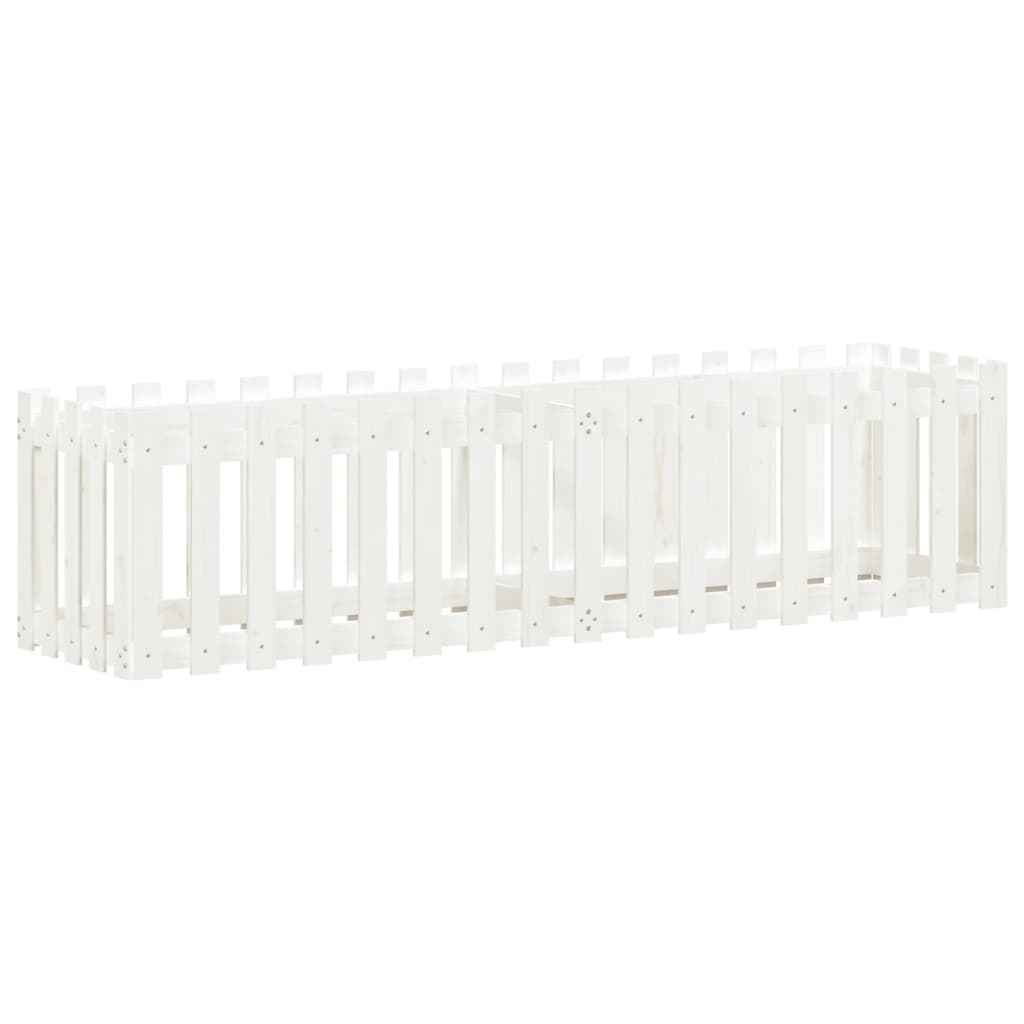 Højseng stakhegn Design Hvid 200x50x50 cm Massiv Fyr
