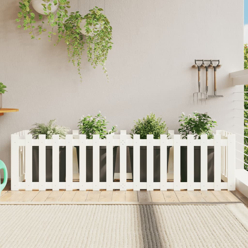 Højseng stakhegn Design Hvid 200x50x50 cm Massiv Fyr