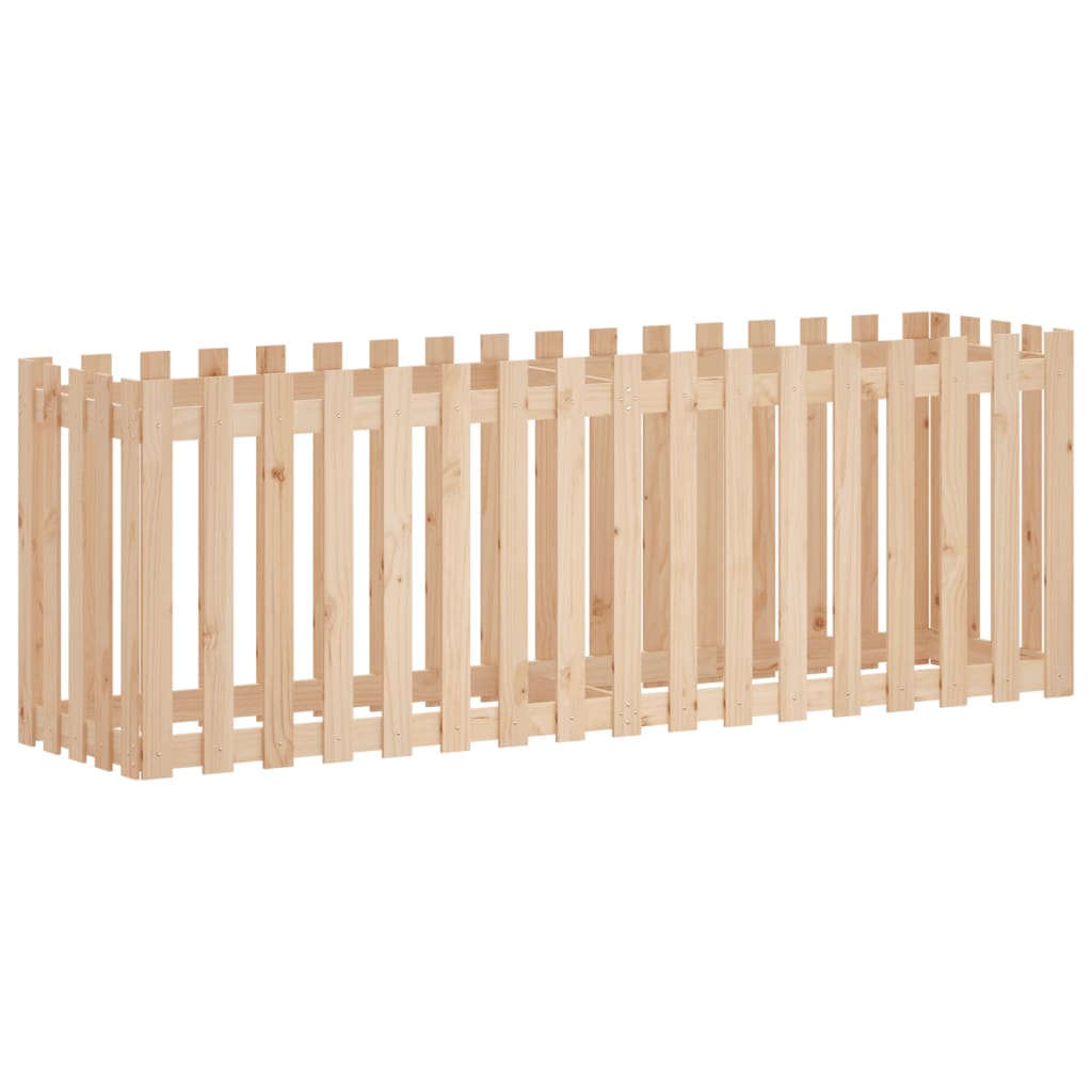 Højsengs stakit design 200x50x70 cm massivt fyrretræ