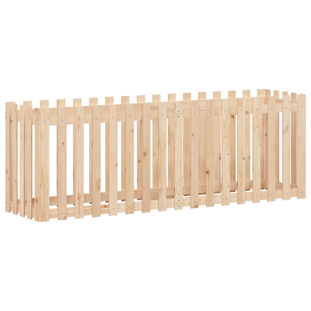 Højsengs stakit design 200x50x70 cm massivt fyrretræ