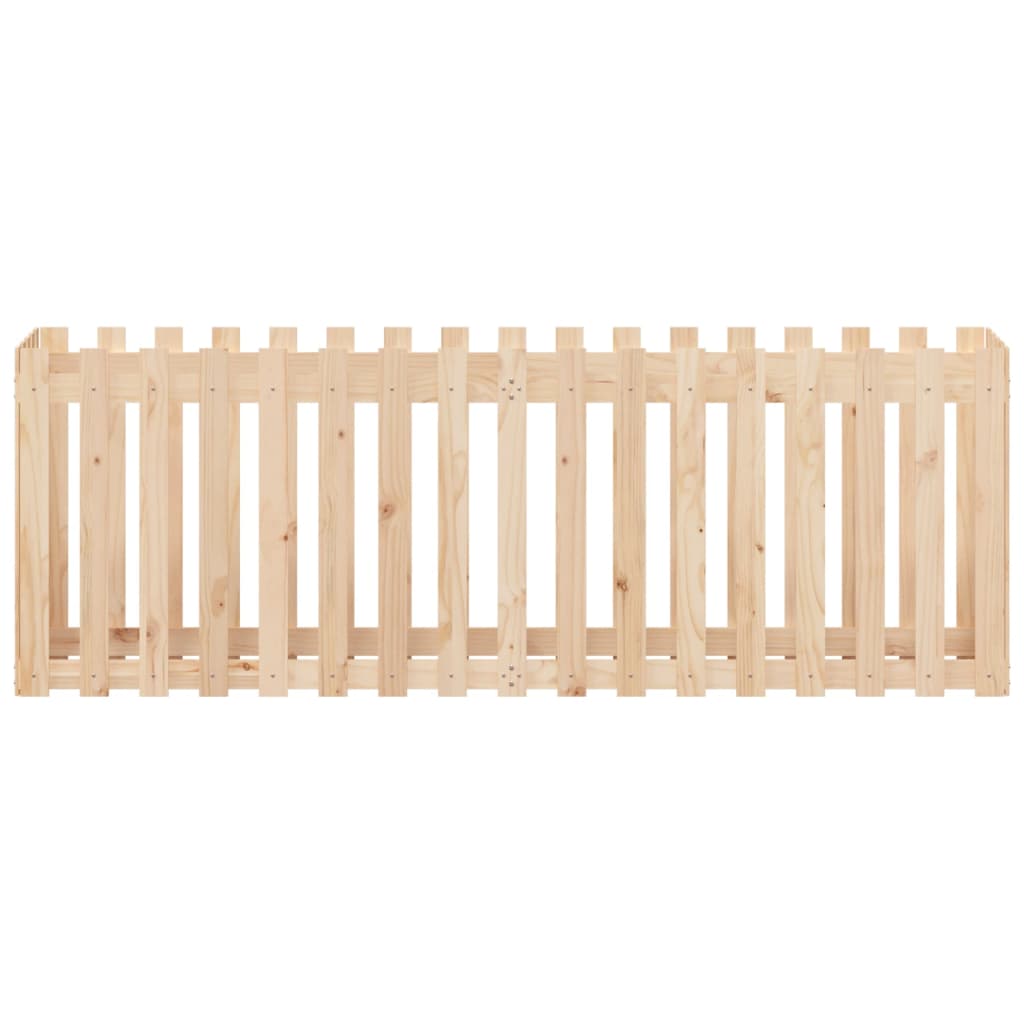 Højsengs stakit design 200x50x70 cm massivt fyrretræ