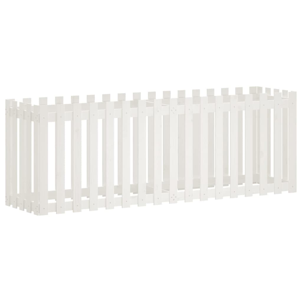 Højseng stakhegn Design Hvid 200x50x70 cm Massiv fyrretræ