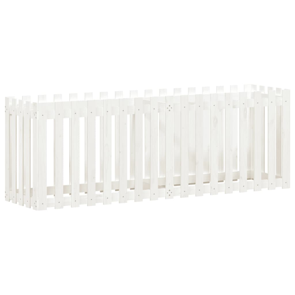 Højseng stakhegn Design Hvid 200x50x70 cm Massiv fyrretræ