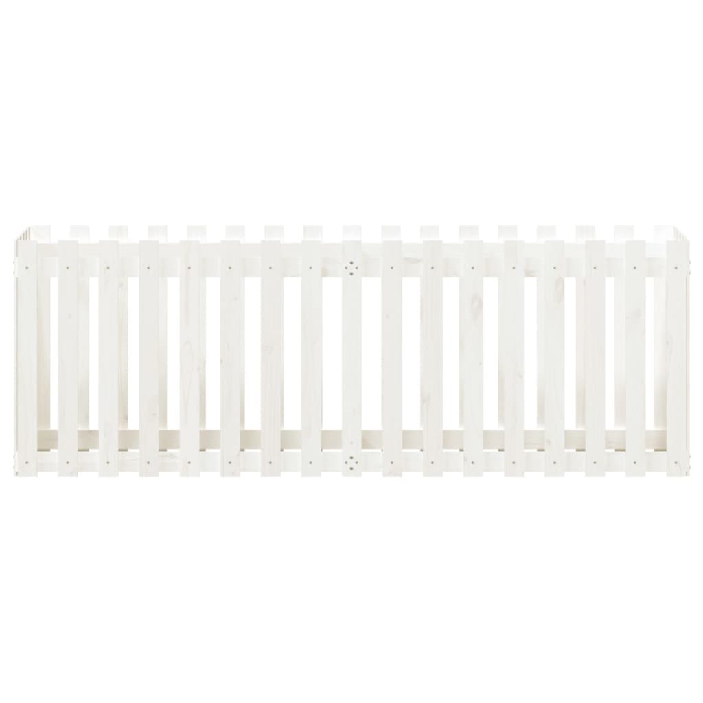 Højseng stakhegn Design Hvid 200x50x70 cm Massiv fyrretræ