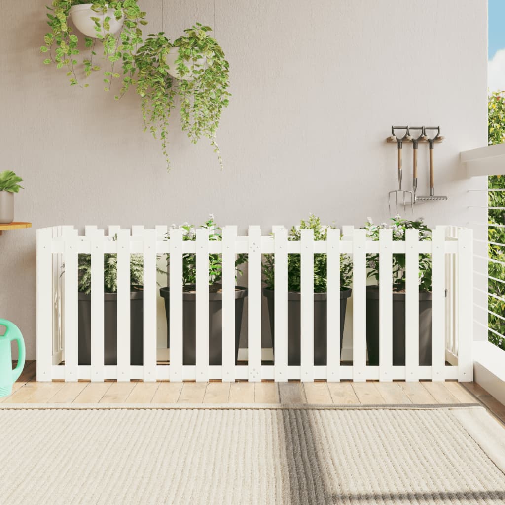 Højseng stakhegn Design Hvid 200x50x70 cm Massiv fyrretræ
