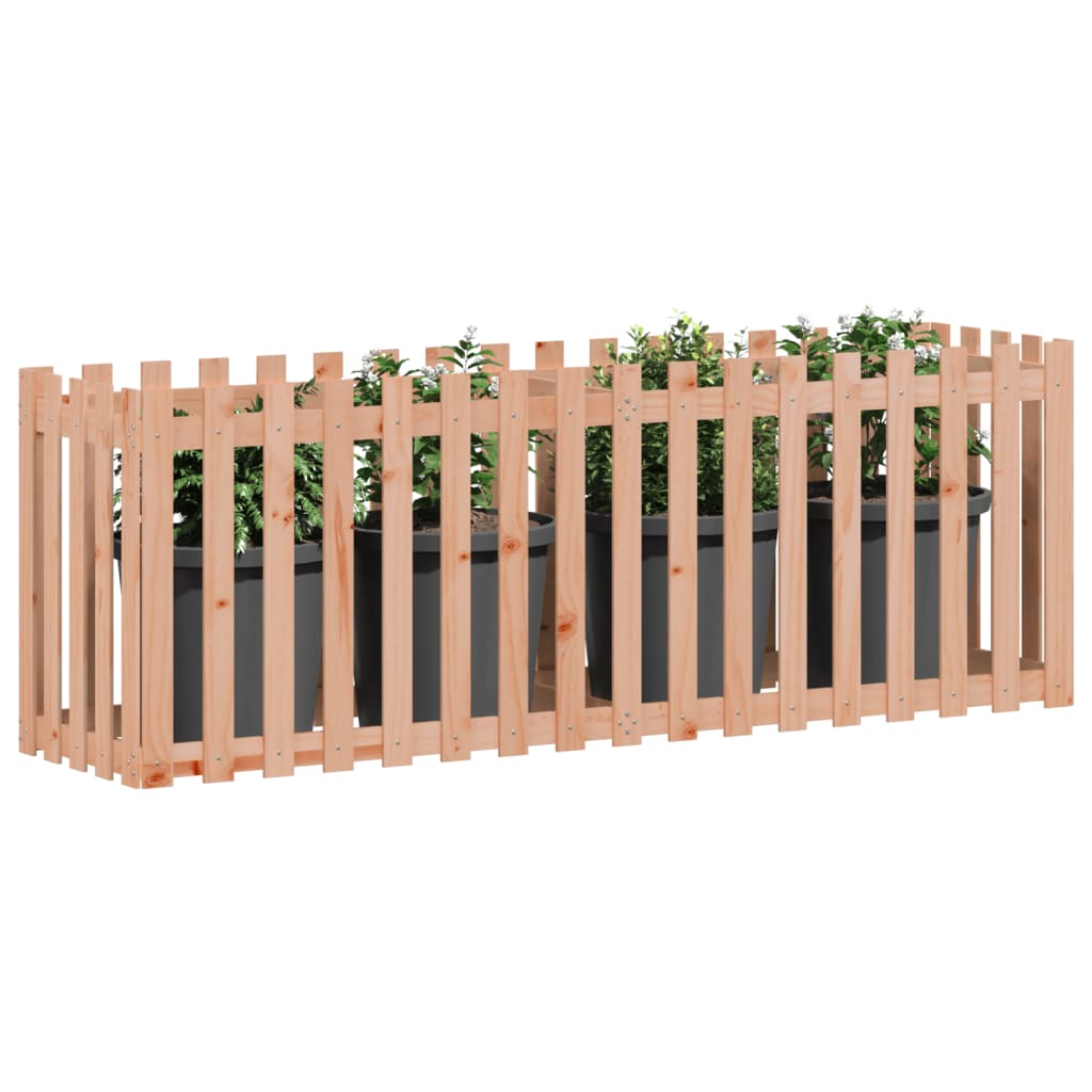 Højsengs hegnsdesign 200x50x70 cm massivt douglasgrantræ