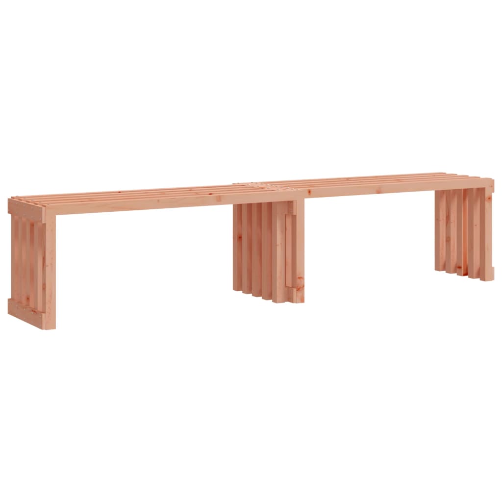 Havebænk, der kan forlænges 212,5x40,5x45 cm massivt douglasgrantræ