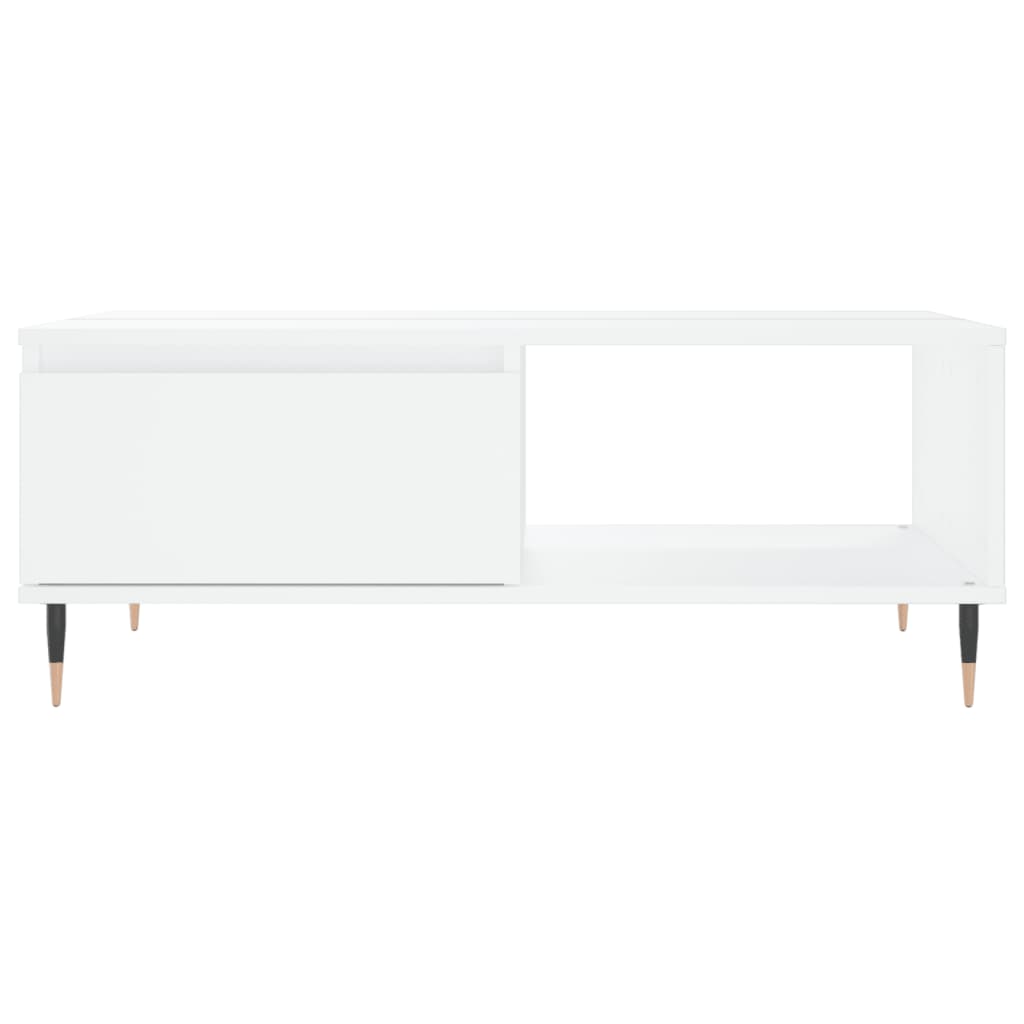 Sofabord Hvid 90x60x35 cm Træ Materiale