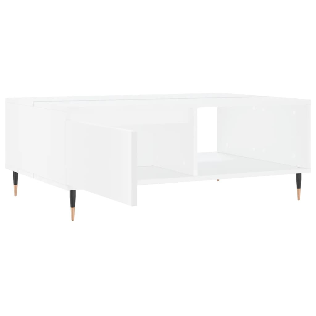 Sofabord Hvid 90x60x35 cm Træ Materiale