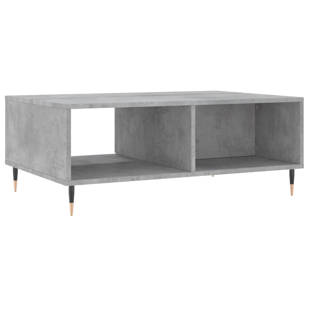 Sofabord betongrå 90x60x35 cm træmateriale