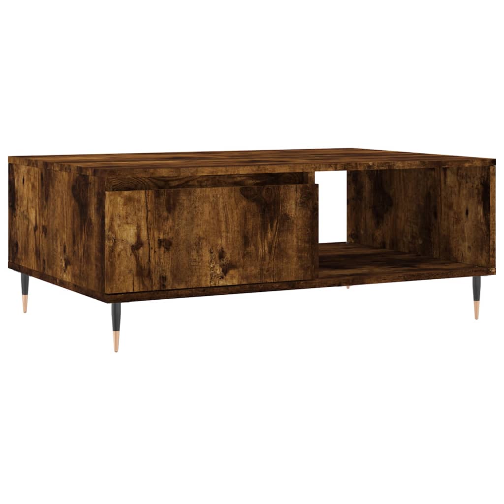 Sofabord røget eg 90x60x35 cm træmateriale