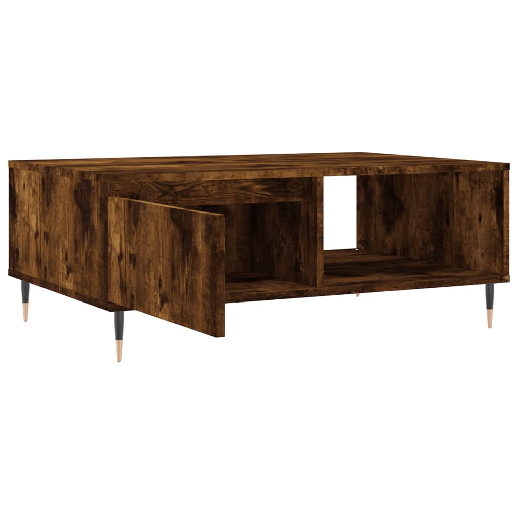 Sofabord røget eg 90x60x35 cm træmateriale
