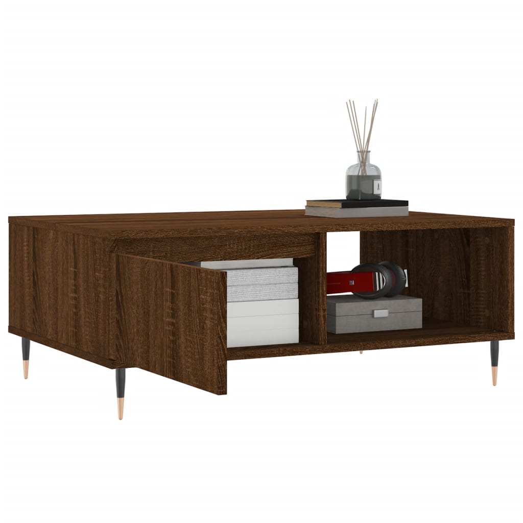 Sofabord Brun Eg Look 90x60x35 cm Træmateriale