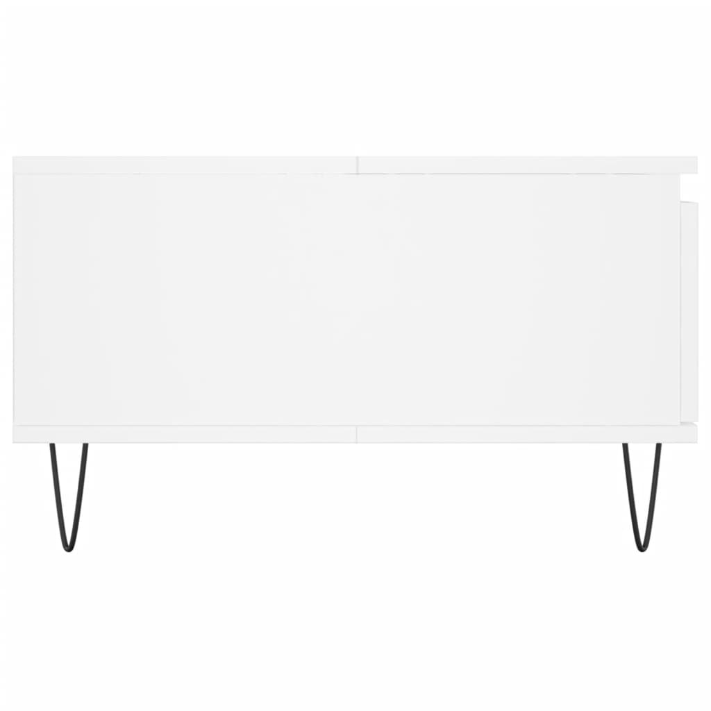Sofabord Hvid 90x60x35 cm Træ Materiale