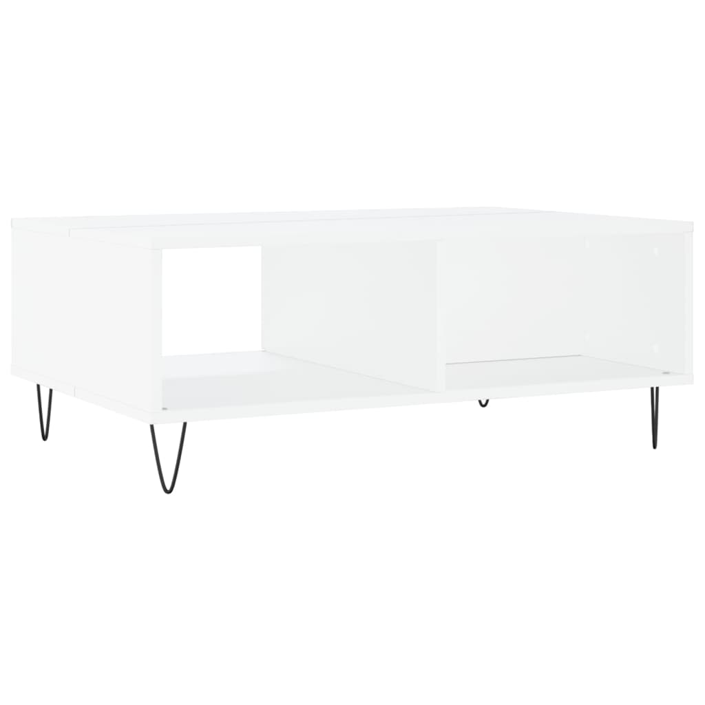 Sofabord Hvid 90x60x35 cm Træ Materiale