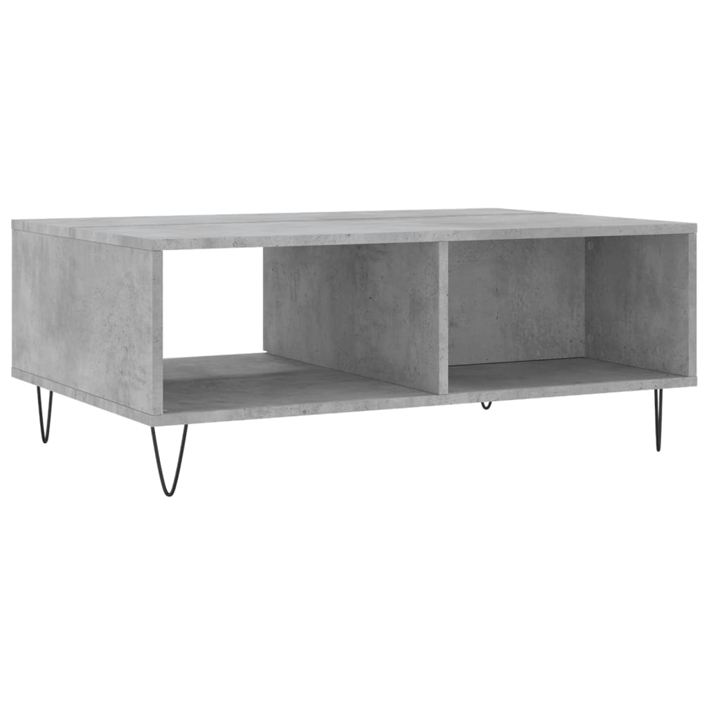Sofabord betongrå 90x60x35 cm træmateriale