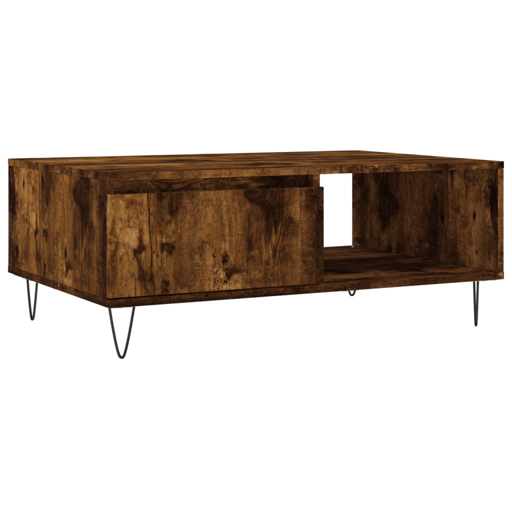Sofabord røget eg 90x60x35 cm træmateriale