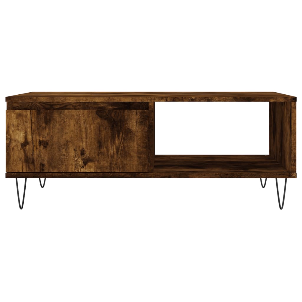 Sofabord røget eg 90x60x35 cm træmateriale