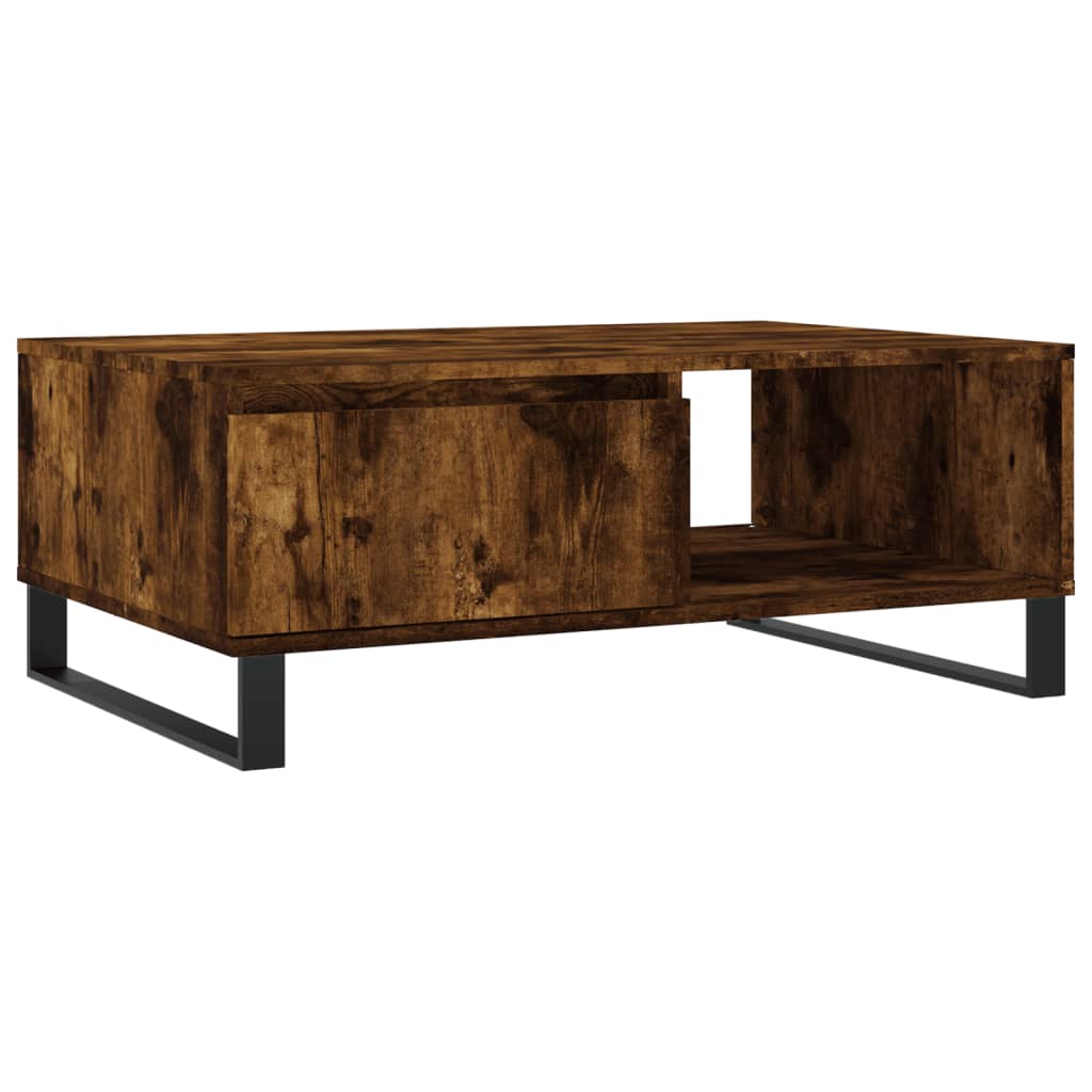 Sofabord røget eg 90x60x35 cm træmateriale