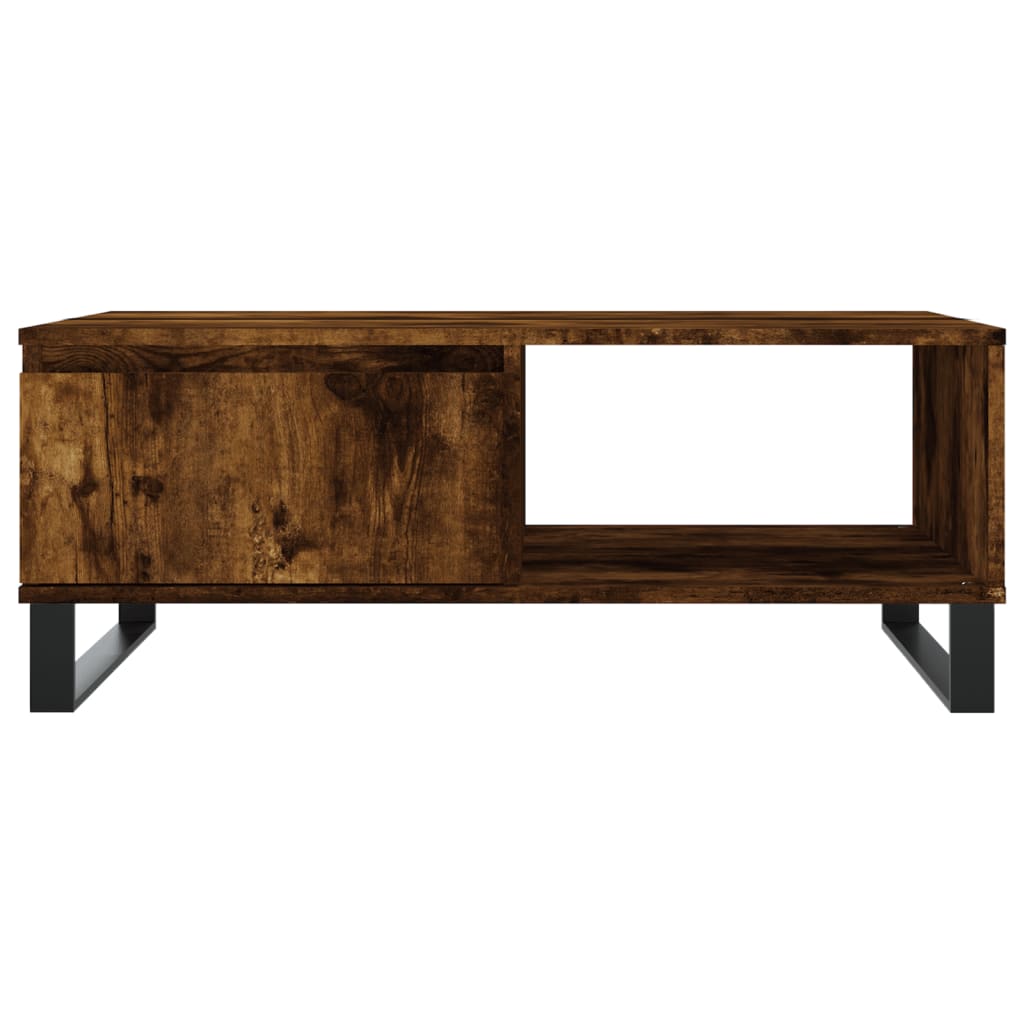 Sofabord røget eg 90x60x35 cm træmateriale