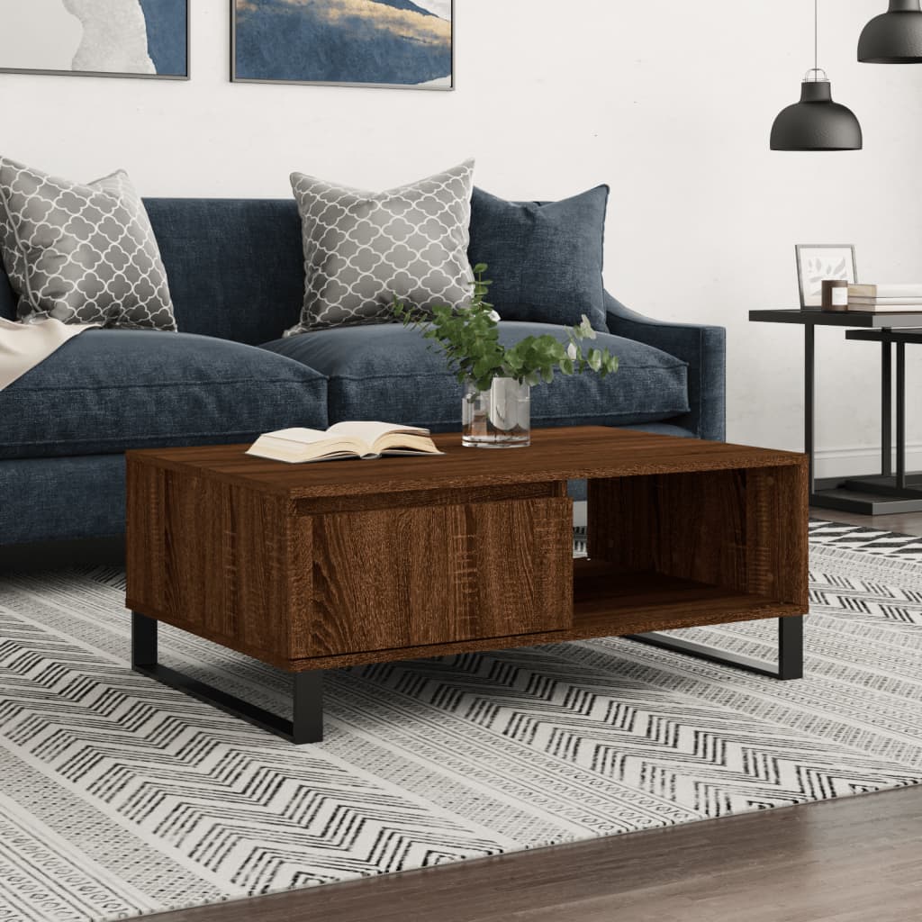Sofabord Brun Eg Look 90x60x35 cm Træmateriale