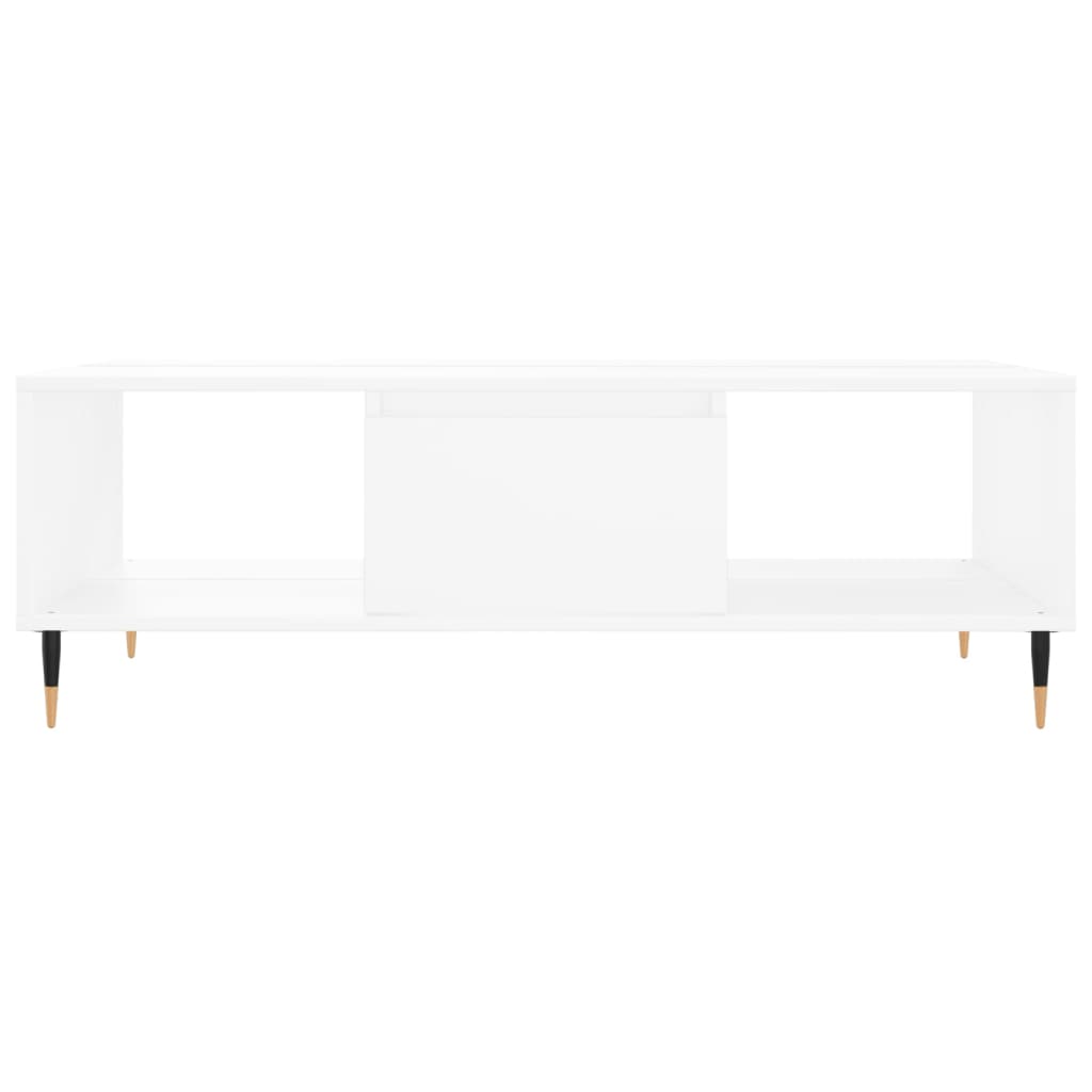 Sofabord Hvid 104x60x35 cm Træ Materiale