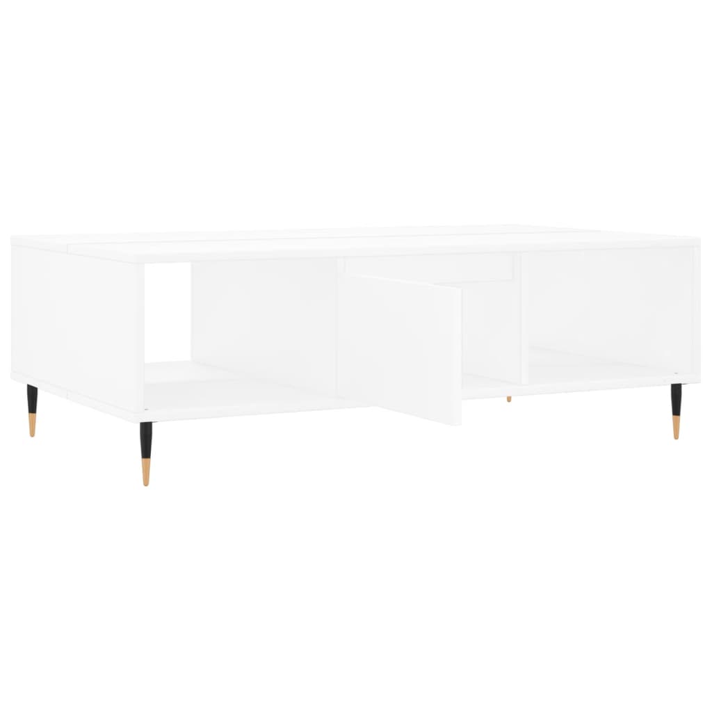 Sofabord Hvid 104x60x35 cm Træ Materiale