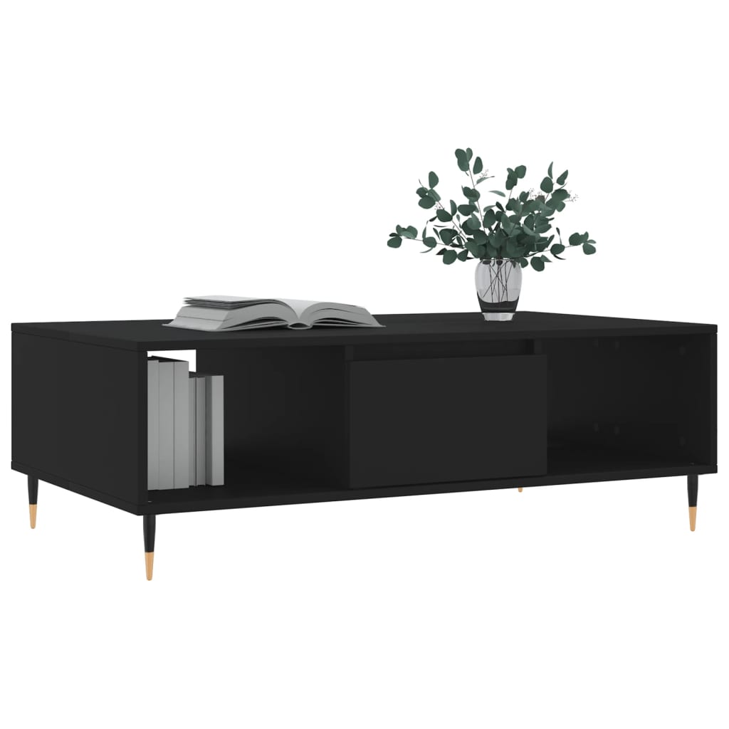 Sofabord Sort 104x60x35 cm Træ Materiale