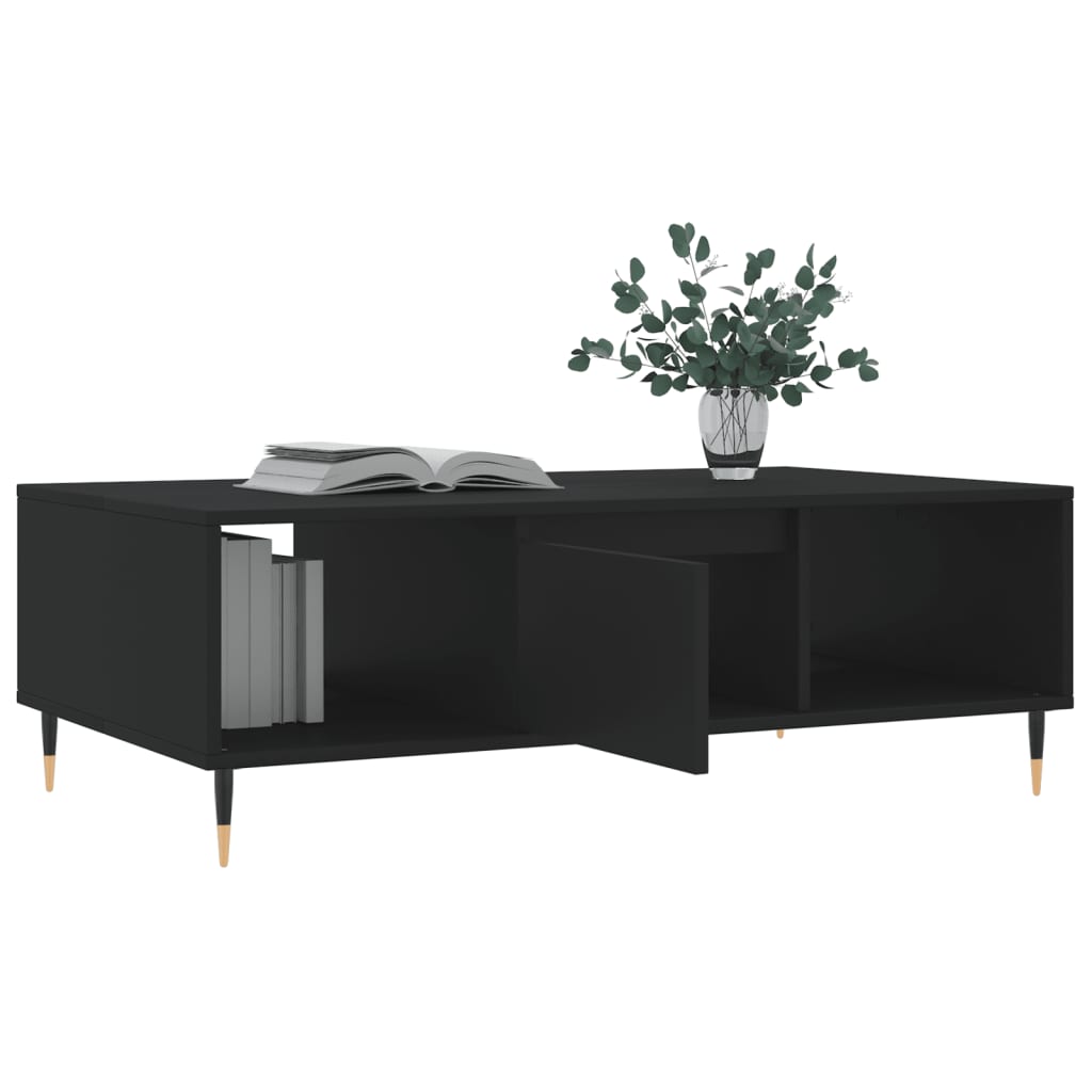 Sofabord Sort 104x60x35 cm Træ Materiale