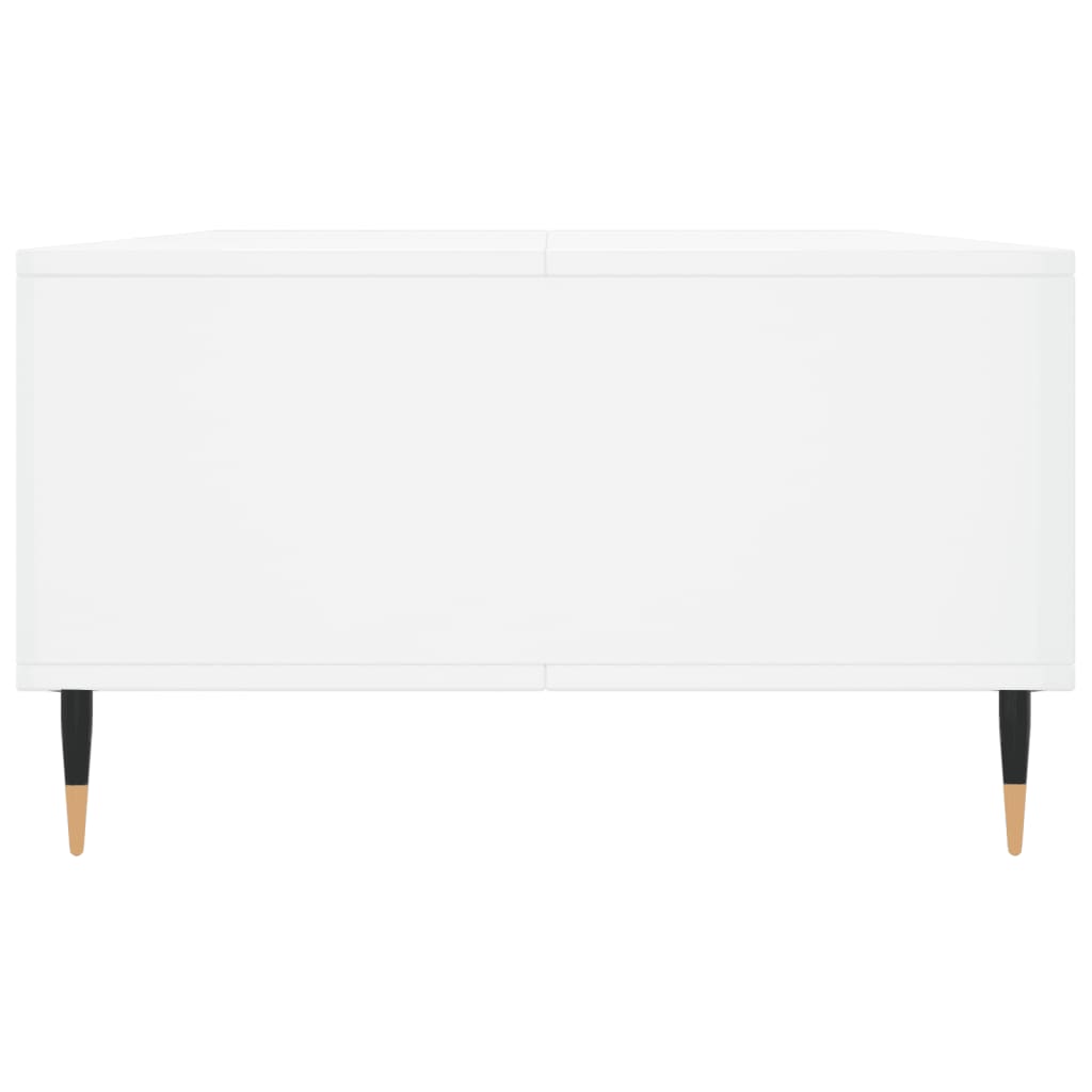 Sofabord højglans hvid 104x60x35 cm træmateriale