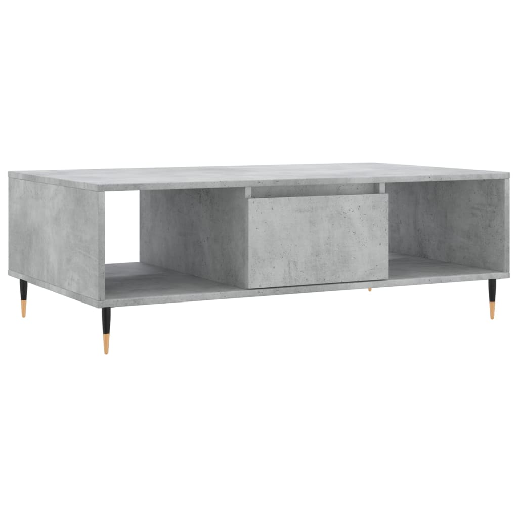 Sofabord betongrå 104x60x35 cm træmateriale