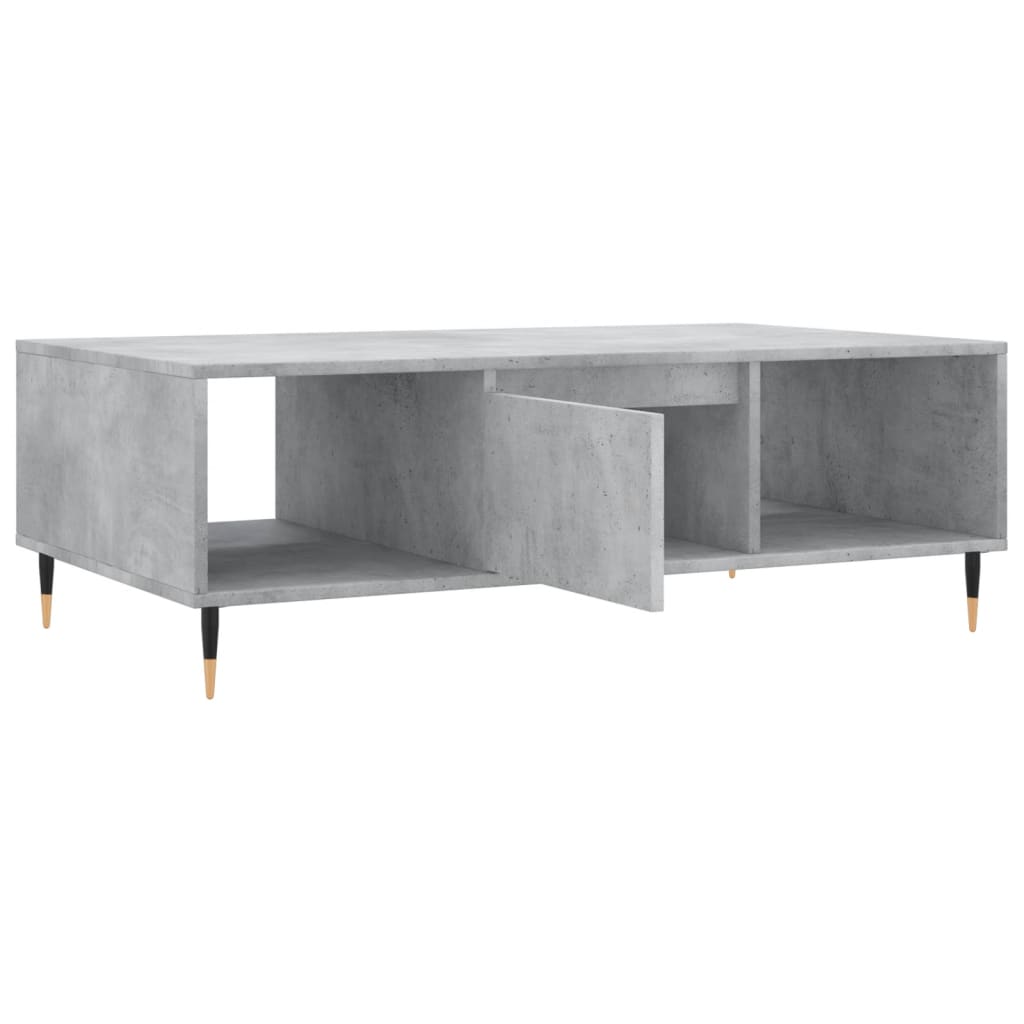 Sofabord betongrå 104x60x35 cm træmateriale