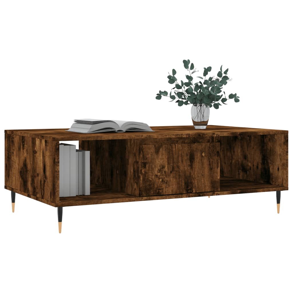 Sofabord røget eg 104x60x35 cm træmateriale