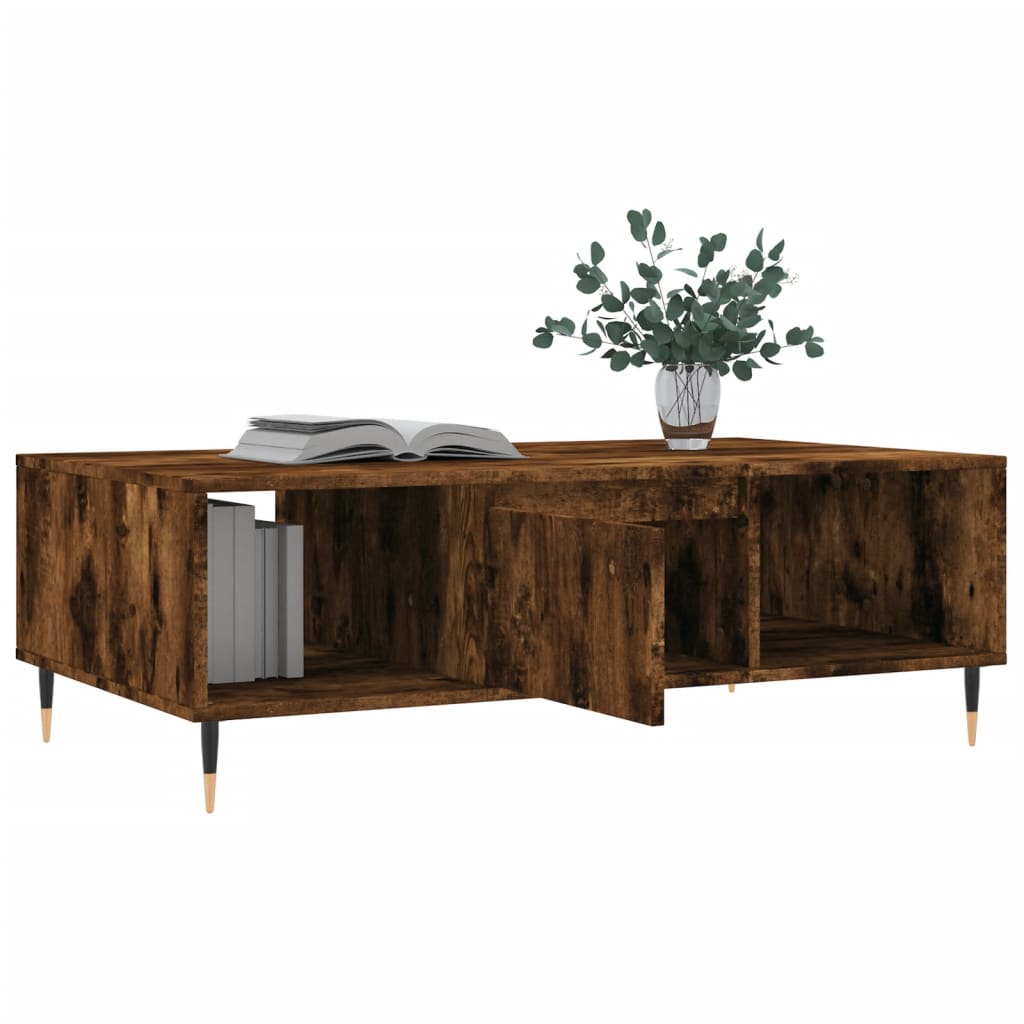 Sofabord røget eg 104x60x35 cm træmateriale
